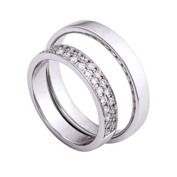 Silver wedding rings