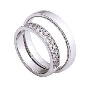 Silver wedding rings