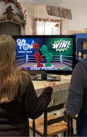 People playing one of our games calle One Punch.